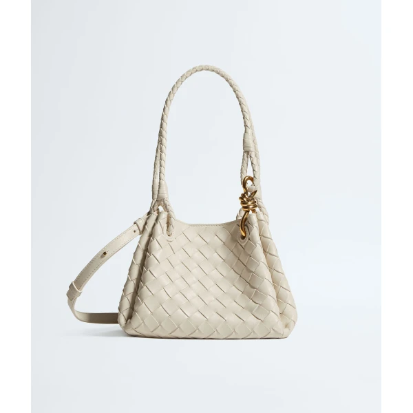 Khaite Women's Small Parachute in Sea salt - White Shoulder & Crossbody Bags - The Lotus Tote Bag - Shop at Luxury Shoes 