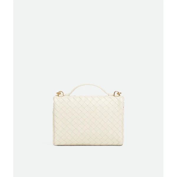 Khaite Women's Small Soft Vanity in Sea salt - White Clutch Bags - The Lotus Tote Bag - Shop at Luxury Shoes 