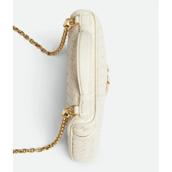 Khaite Women's Small Soft Vanity in Sea salt - White Clutch Bags - The Lotus Tote Bag - Shop at Luxury Shoes 