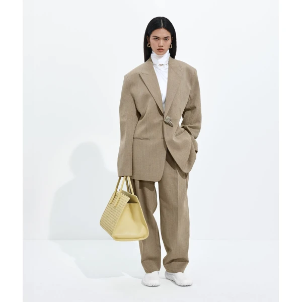 Khaite Women's Barbara Tote in Butter yellow - Yellow Totes & Top-Handle Bags - The Lotus Tote Bag - Shop at Luxury Shoes 