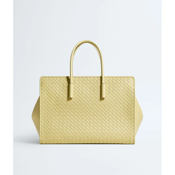 Khaite Women's Barbara Tote in Butter yellow - Yellow Totes & Top-Handle Bags - The Lotus Tote Bag - Shop at Luxury Shoes 