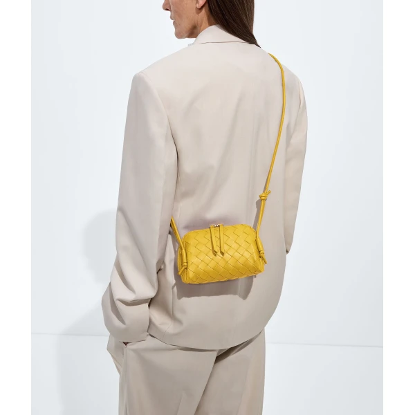 Khaite Women's Concert Pouch in Taxi - Yellow Clutch Bags - The Lotus Tote Bag - Shop at Luxury Shoes 