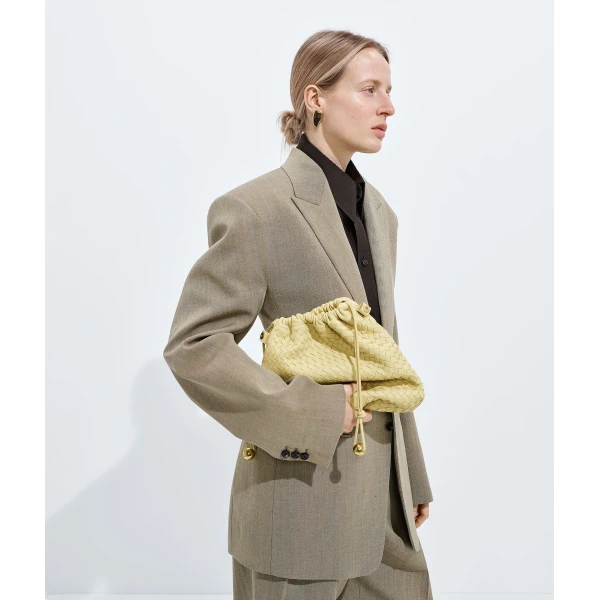 Khaite Women's Dustbag  in Butter yellow - Yellow Shoulder & Crossbody Bags - The Lotus Tote Bag - Shop at Luxury Shoes 