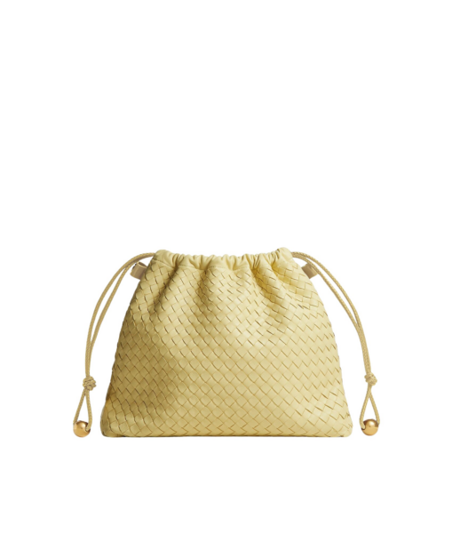 Khaite Women's Dustbag  in Butter yellow - Yellow Shoulder & Crossbody Bags - The Lotus Tote Bag - Shop at Luxury Shoes 