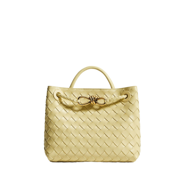 Khaite Women's Small Andiamo in Butter yellow - Yellow Totes & Top-Handle Bags - The Lotus Tote Bag - Shop at Luxury Shoes 