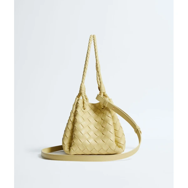 Khaite Women's Small Parachute in Butter yellow - Yellow Shoulder & Crossbody Bags - The Lotus Tote Bag - Shop at Luxury Shoes 