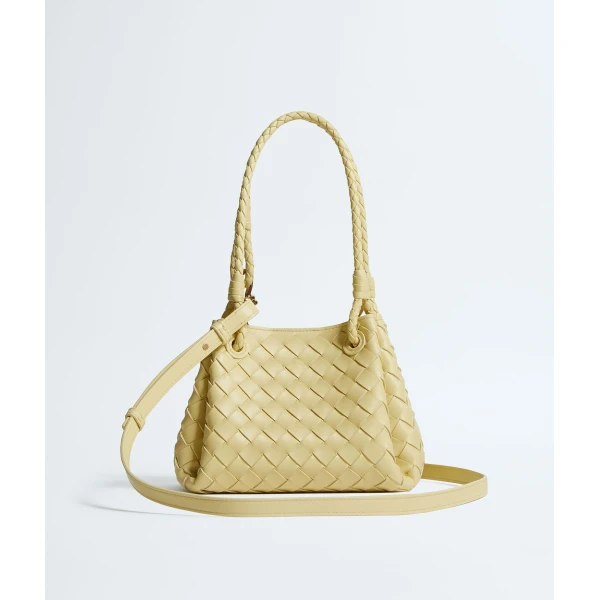 Khaite Women's Small Parachute in Butter yellow - Yellow Shoulder & Crossbody Bags - The Lotus Tote Bag - Shop at Luxury Shoes 
