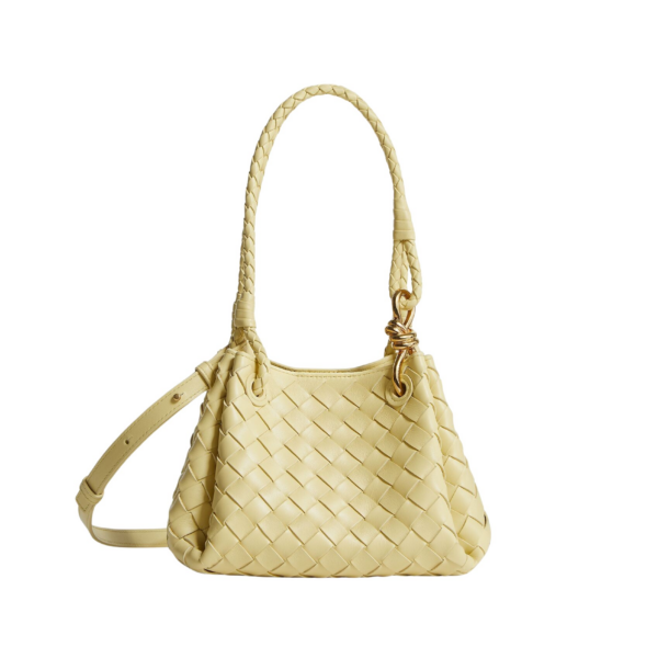 Khaite Women's Small Parachute in Butter yellow - Yellow Shoulder & Crossbody Bags - The Lotus Tote Bag - Shop at Luxury Shoes 
