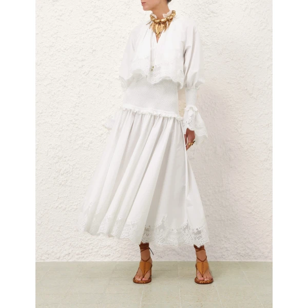 Elevate your elegance in this Zimmermann Dresses available now at Luxury Shoes 