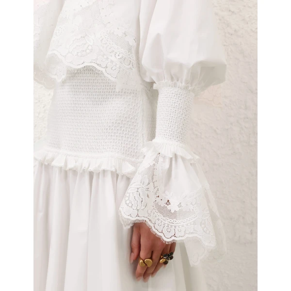 Elevate your elegance in this Zimmermann Dresses available now at Luxury Shoes 