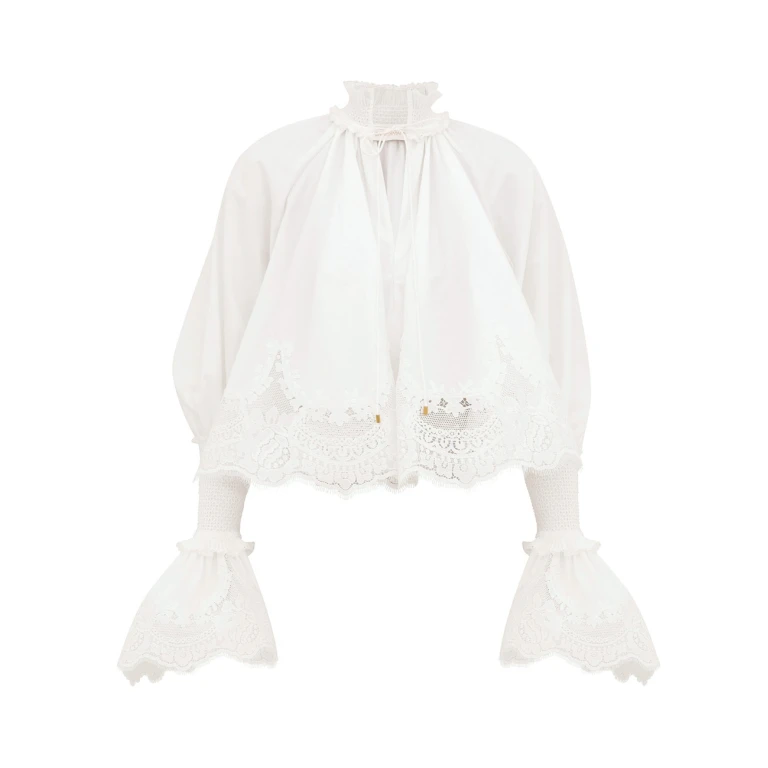 Elevate your elegance in this Zimmermann Tops available now at Luxury Shoes 