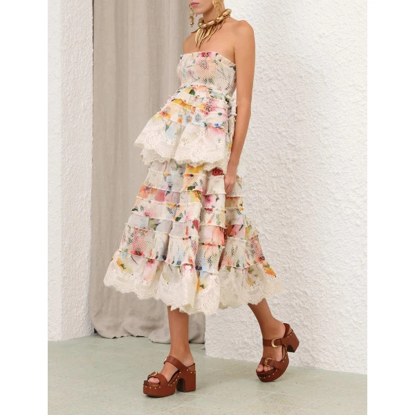 Elevate your elegance in this Zimmermann Dresses available now at Luxury Shoes 