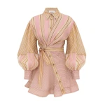 Zimmermann Alchemy Striped Mini Dress | Ready to Wear Collection Luxury Shoes Elevate your elegance in this Zimmermann Dresses available now at Luxury Shoes
