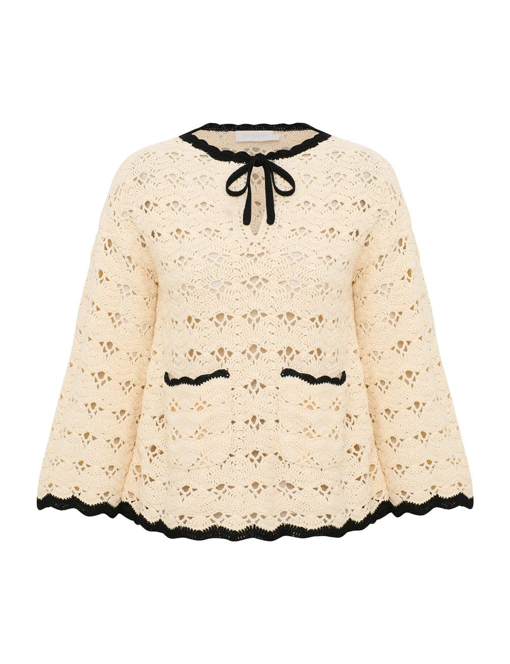 Zimmermann Aster Crochet Tunic Top | Ready to Wear Collection Luxury Shoes Elevate your elegance in this Zimmermann Tops available now at Luxury Shoes