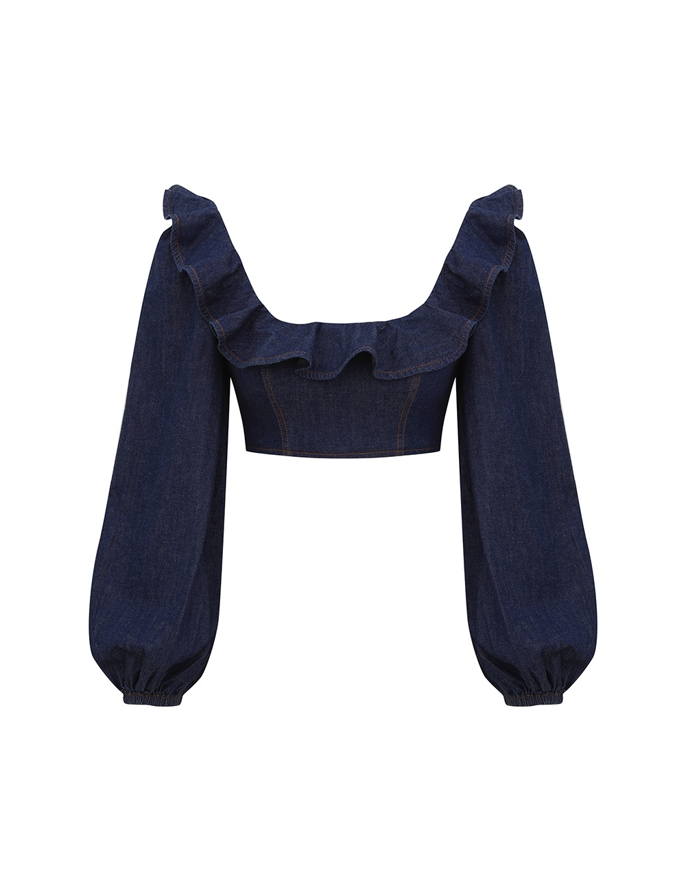 Zimmermann Aster Denim Frill Top