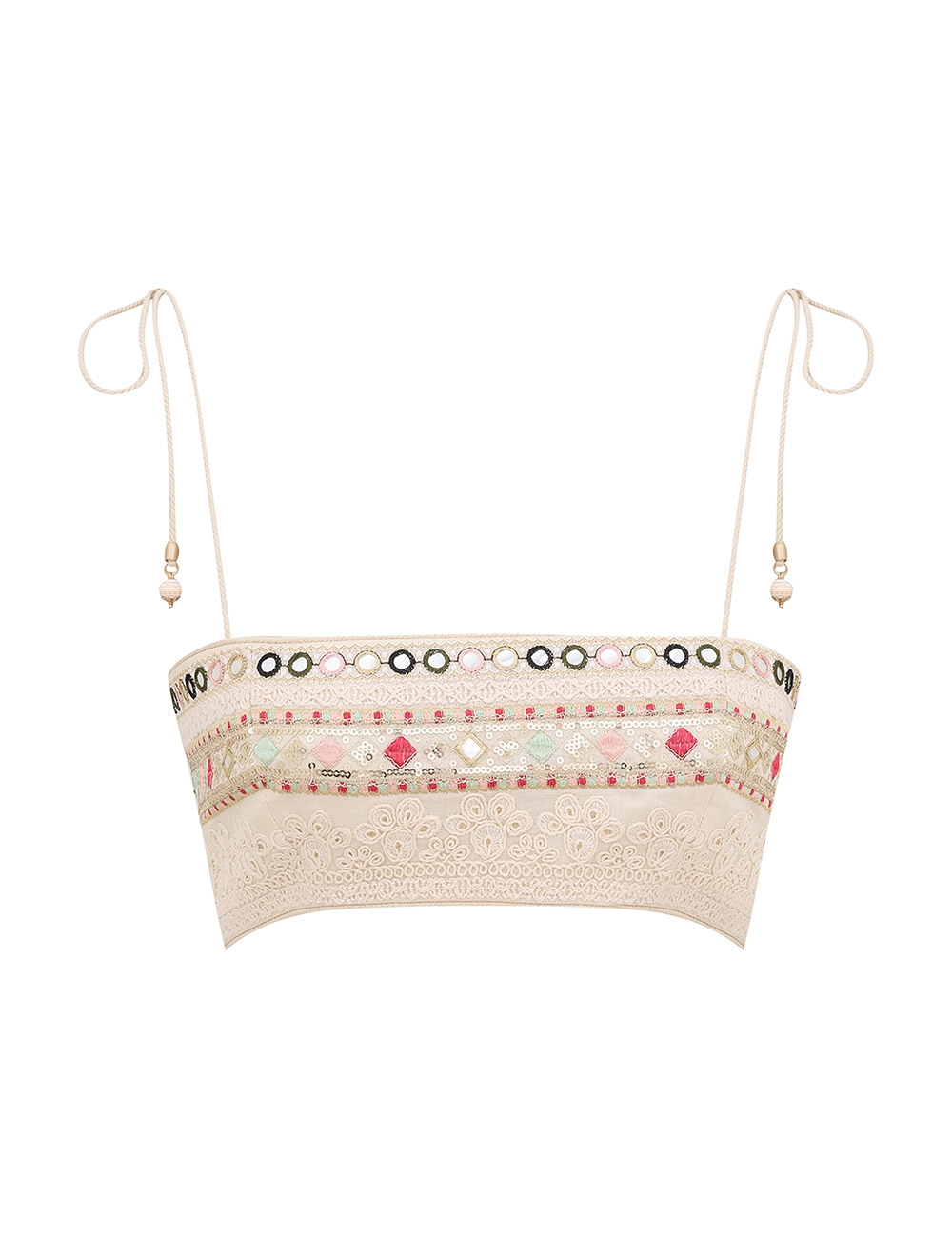 Zimmermann Aster Embellished Bodice Top