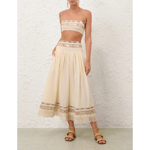 Elevate your elegance in this Zimmermann Skirts available now at Luxury Shoes 