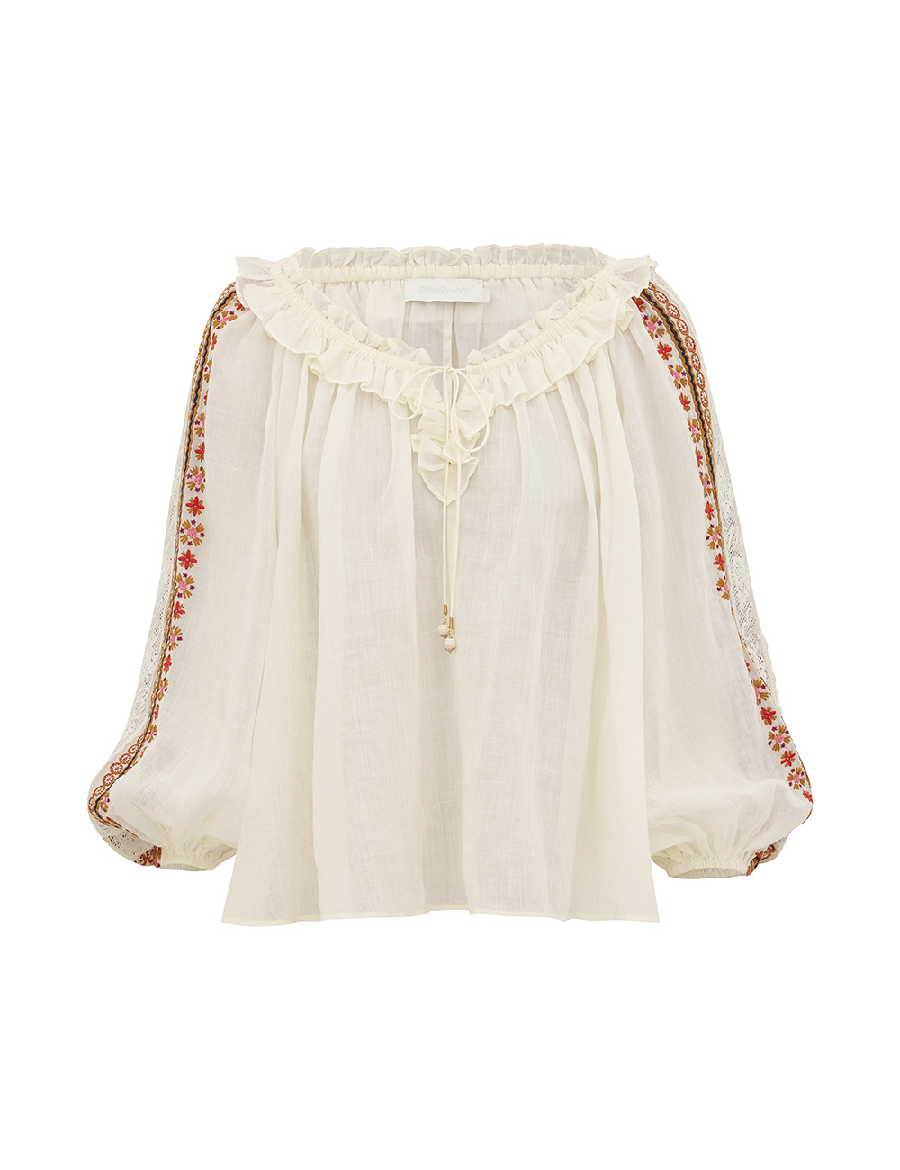 Zimmermann Aster Embroidered Blouse