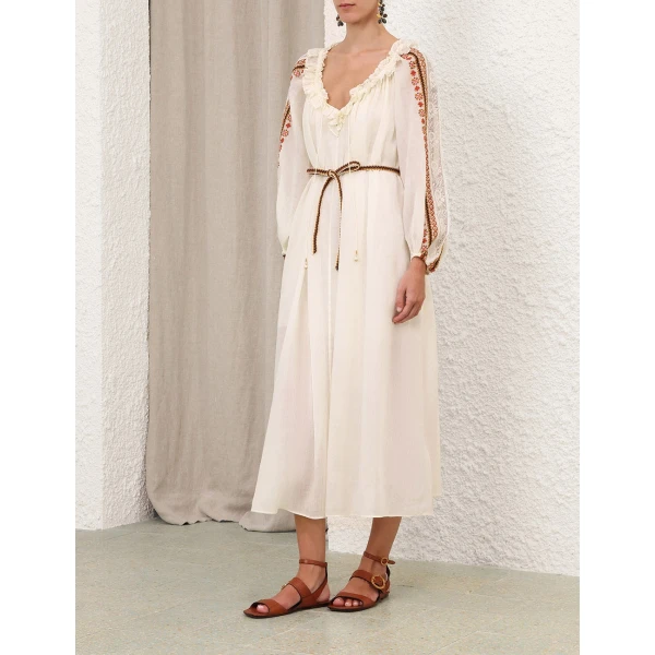 Elevate your elegance in this Zimmermann Dresses available now at Luxury Shoes 