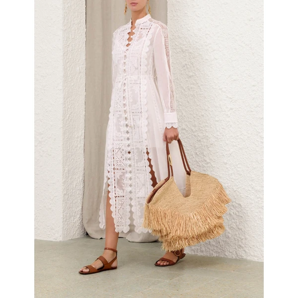 Elevate your elegance in this Zimmermann Dresses available now at Luxury Shoes 