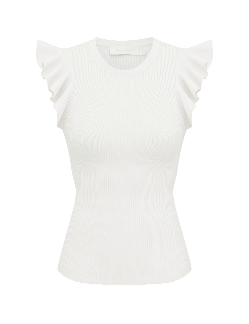 Zimmermann Aster Frill Racer Tank Top