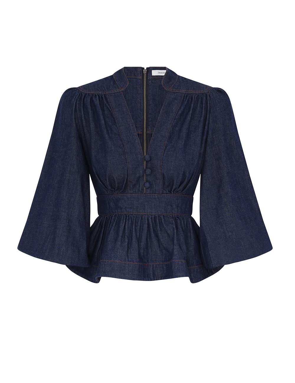Zimmermann Awaken Denim Blouse