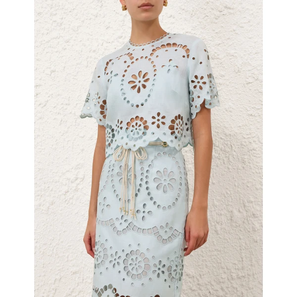 Elevate your elegance in this Zimmermann Tops available now at Luxury Shoes 