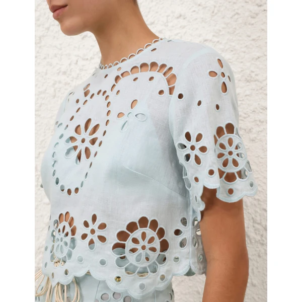 Elevate your elegance in this Zimmermann Tops available now at Luxury Shoes 