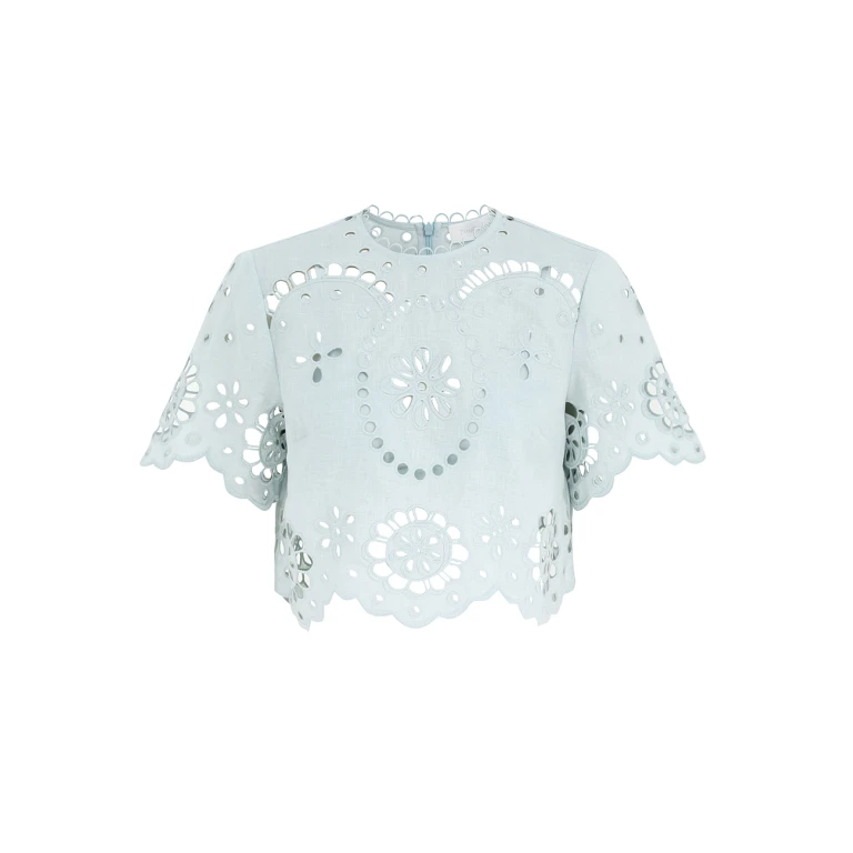 Elevate your elegance in this Zimmermann Tops available now at Luxury Shoes 