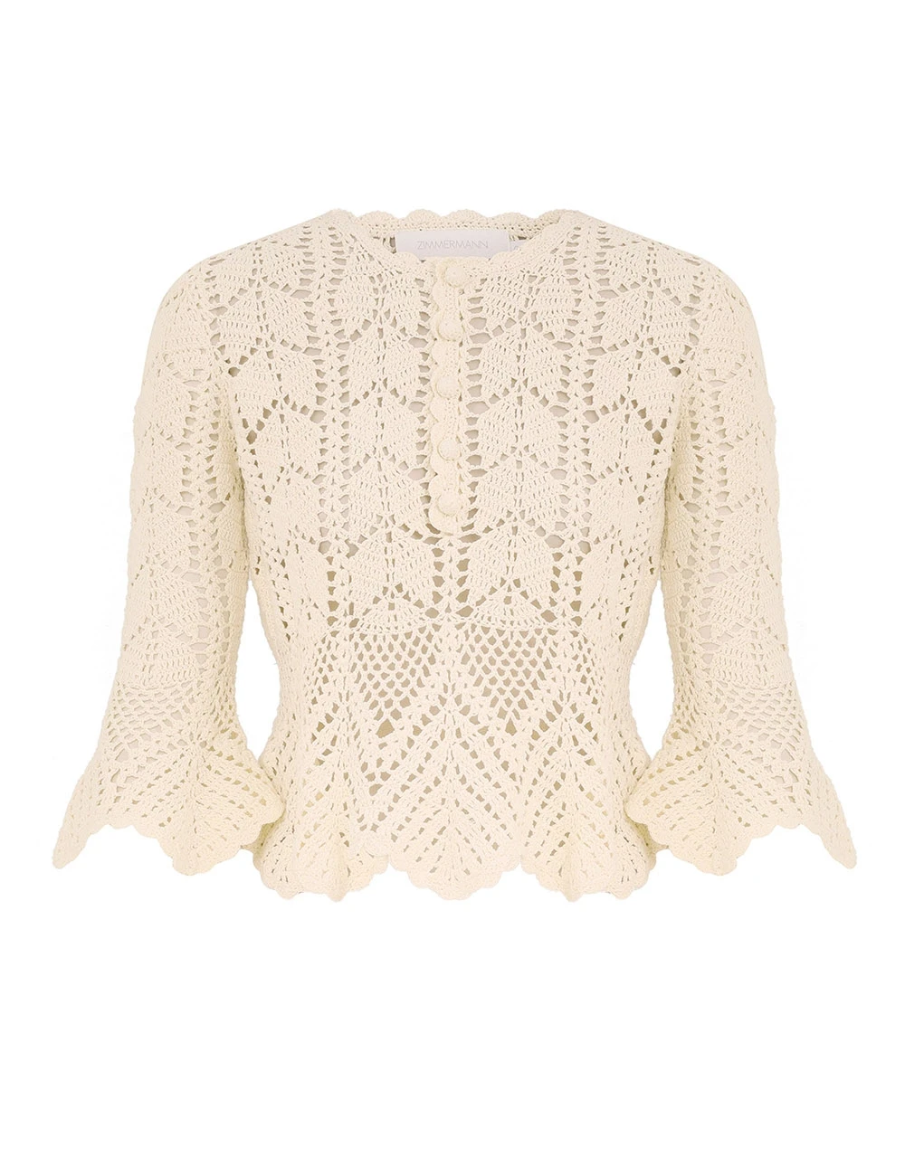 Zimmermann Awaken Lace Crochet Top | Ready to Wear Collection Luxury Shoes Elevate your elegance in this Zimmermann Tops available now at Luxury Shoes