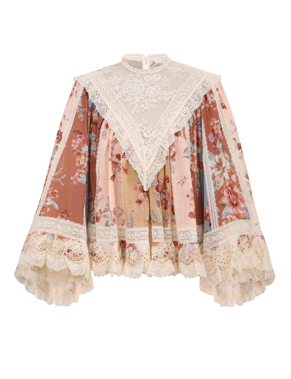 Zimmermann Awaken Lace Trim Blouse