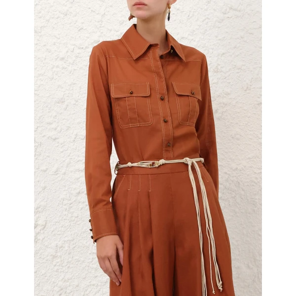Elevate your elegance in this Zimmermann Tops available now at Luxury Shoes 
