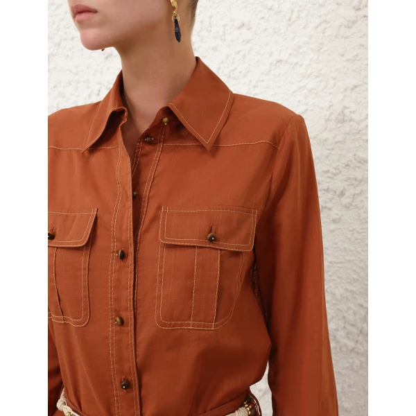 Elevate your elegance in this Zimmermann Tops available now at Luxury Shoes 