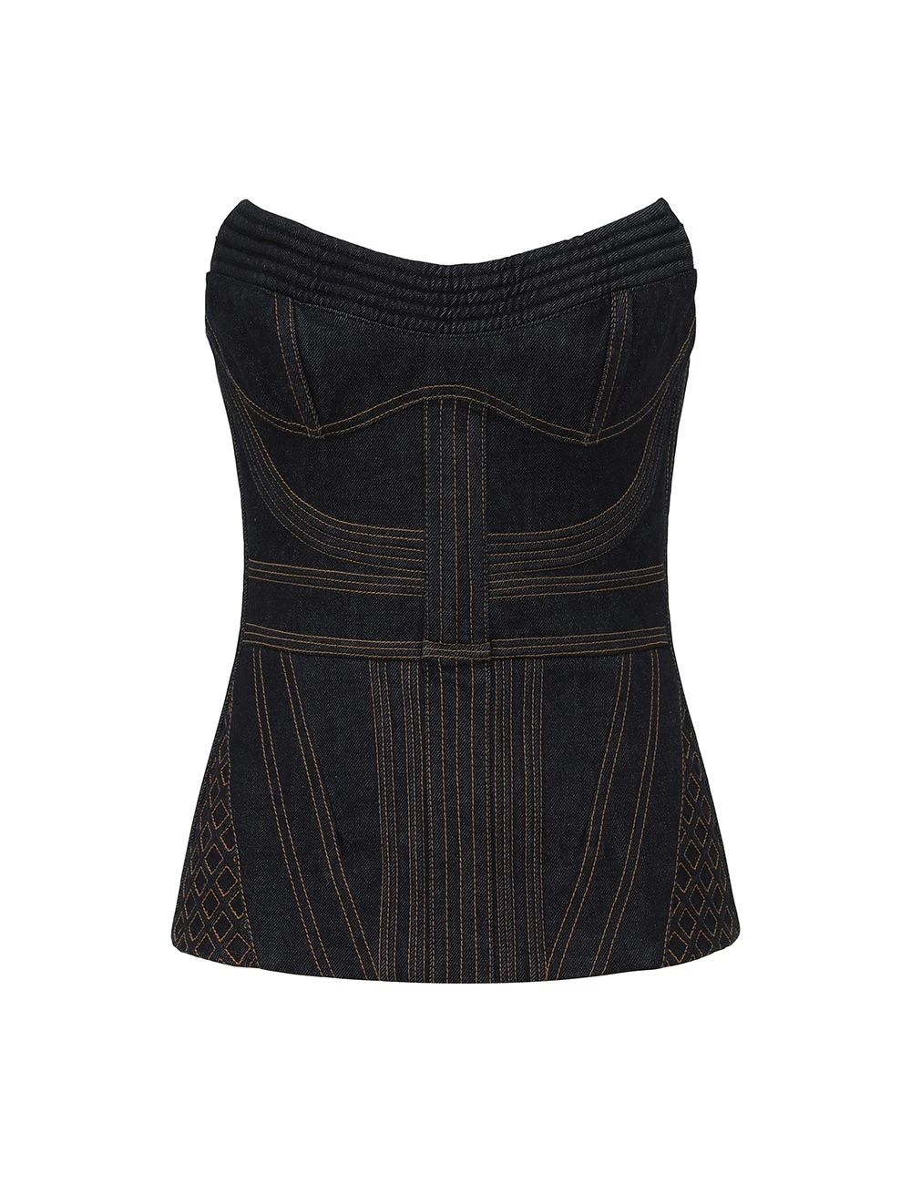 Zimmermann Corded Denim Corset | Ready to Wear Collection Luxury Shoes Elevate your elegance in this Zimmermann Pants available now at Luxury Shoes