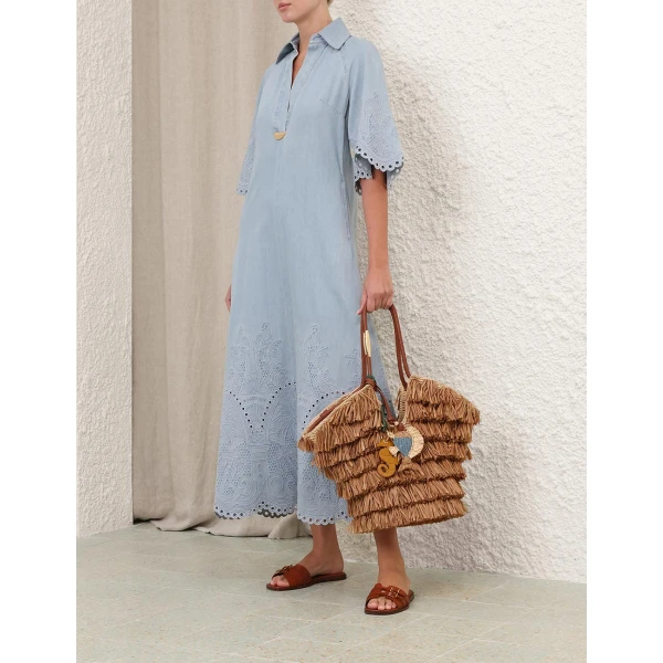 Elevate your elegance in this Zimmermann Dresses available now at Luxury Shoes 
