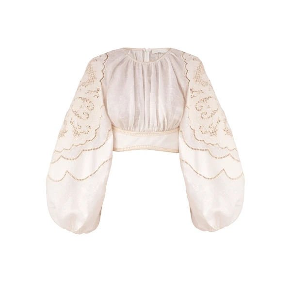 Elevate your elegance in this Zimmermann Tops available now at Luxury Shoes 