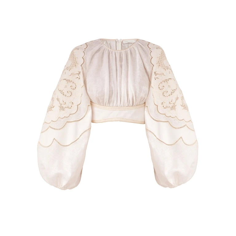 Elevate your elegance in this Zimmermann Tops available now at Luxury Shoes 
