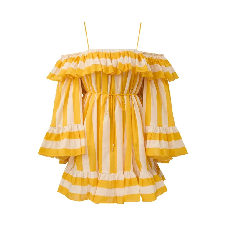 Elevate your elegance in this Zimmermann Dresses available now at Luxury Shoes 