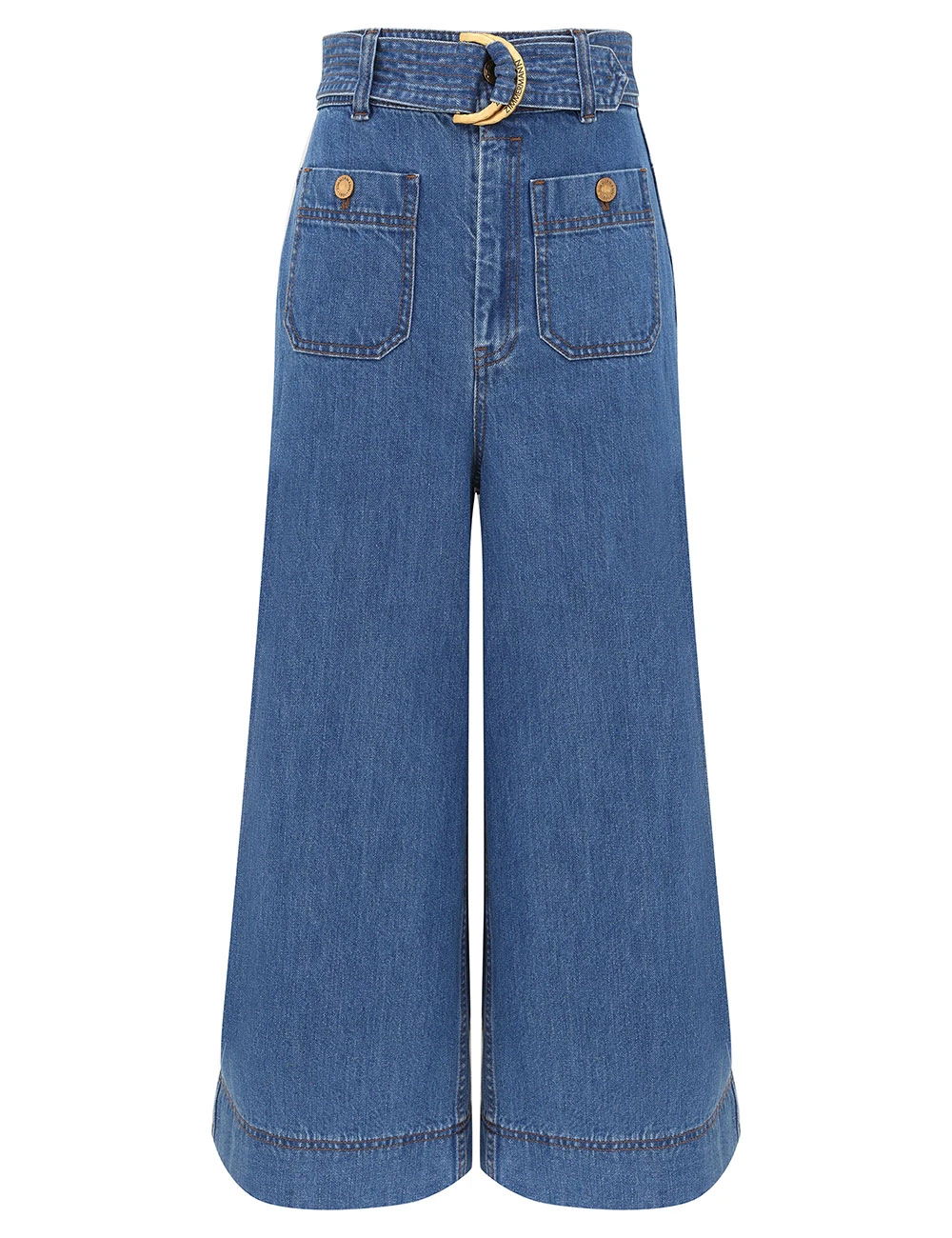 Zimmermann Denim Culotte | Ready to Wear Collection Luxury Shoes Elevate your elegance in this Zimmermann Pants available now at Luxury Shoes
