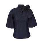 Zimmermann Denim Fitted Blouse | Ready to Wear Collection Luxury Shoes Elevate your elegance in this Zimmermann Pants available now at Luxury Shoes