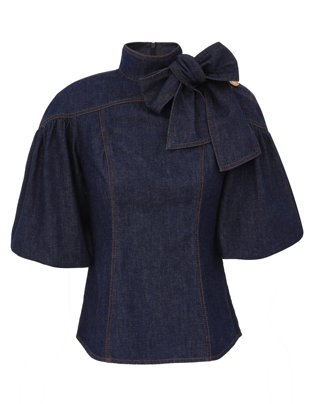 Zimmermann Denim Fitted Blouse