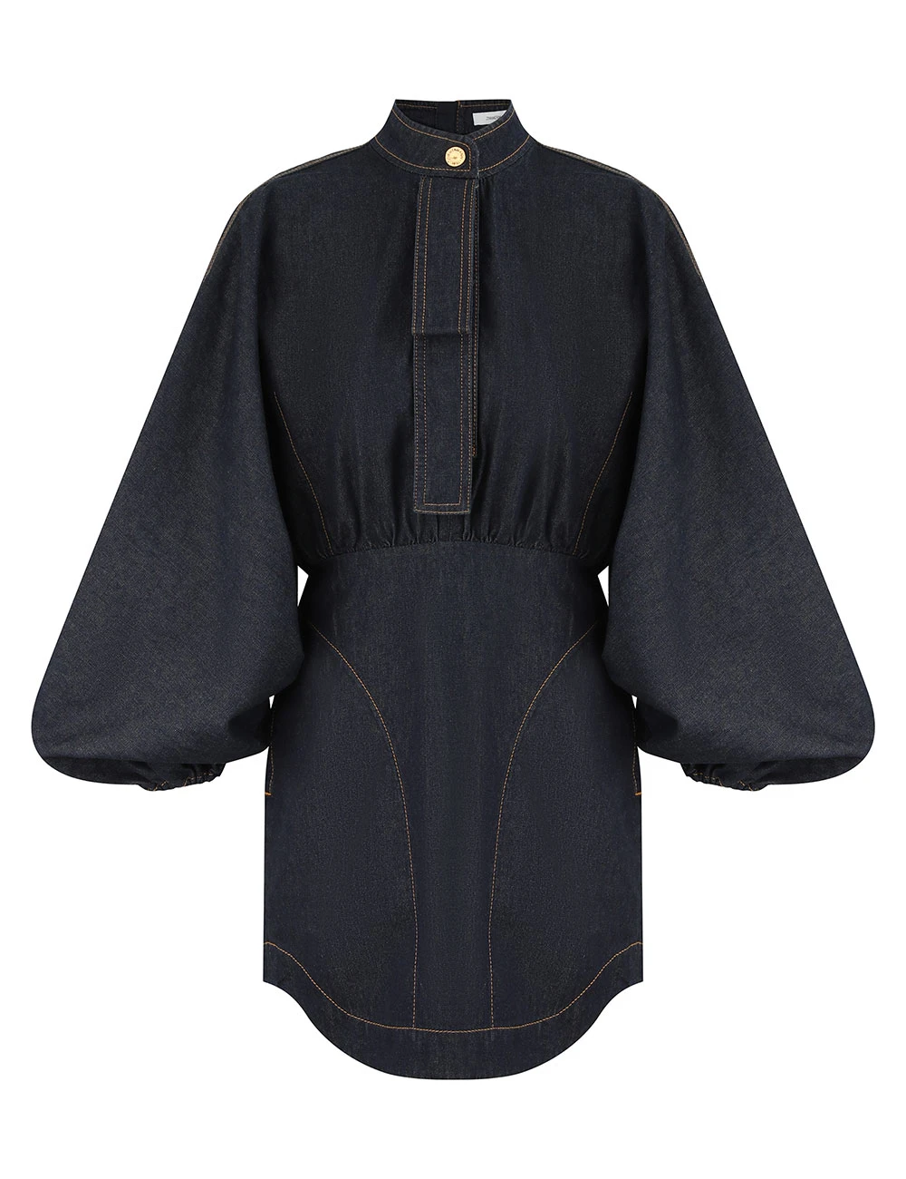 Zimmermann Denim Gathered Mini Dress | Ready to Wear Collection Luxury Shoes Elevate your elegance in this Zimmermann Dresses available now at Luxury Shoes