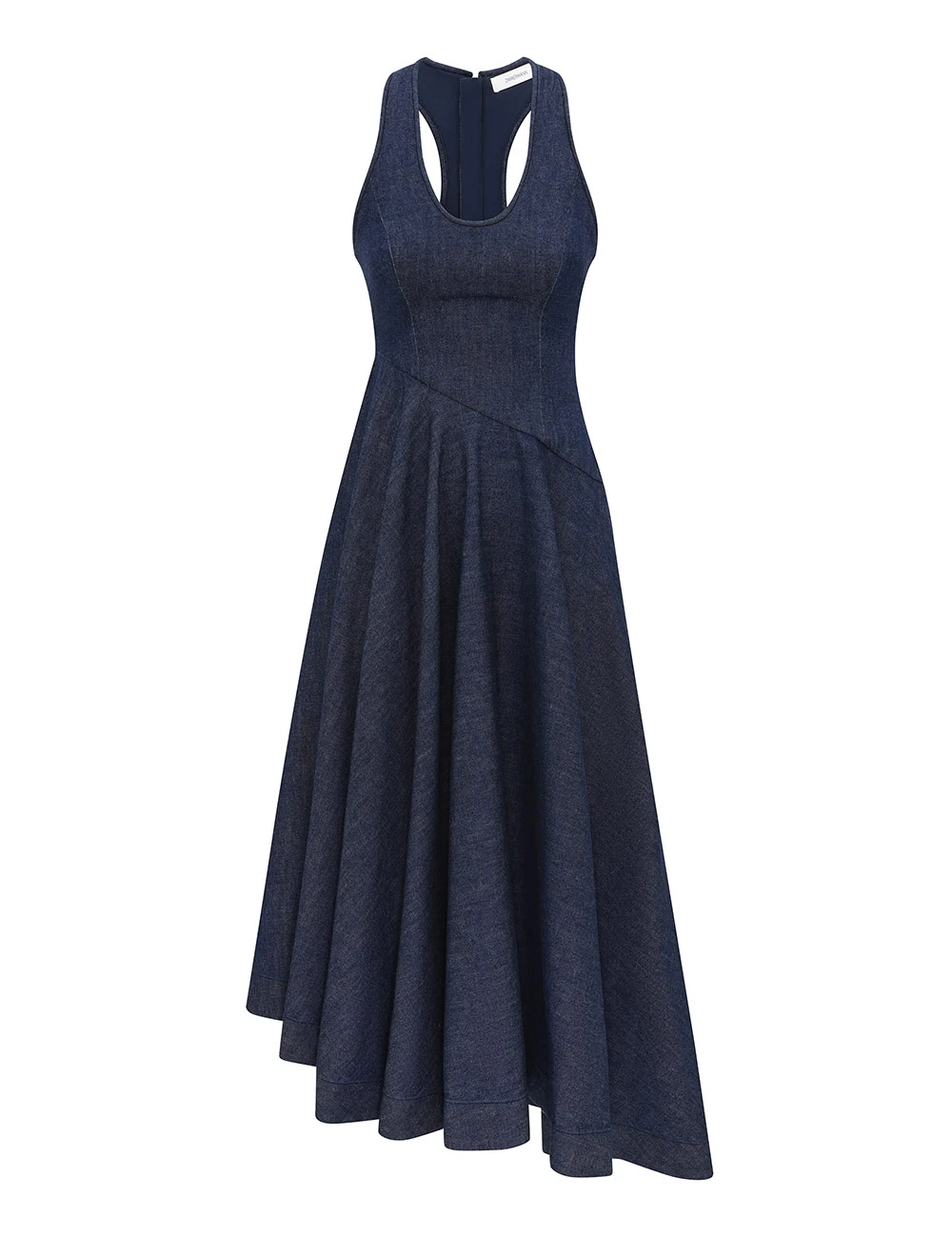 Zimmermann Denim Scoop Neck Midi Dress | Ready to Wear Collection Luxury Shoes Elevate your elegance in this Zimmermann Dresses available now at Luxury Shoes