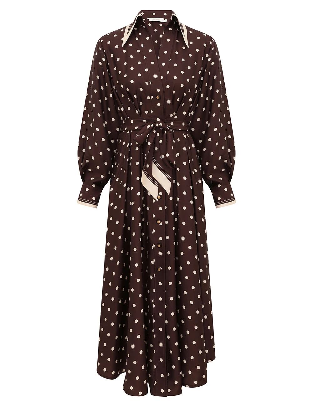 Zimmermann Dot Tuck Midi Dress | Ready to Wear Collection Luxury Shoes Elevate your elegance in this Zimmermann Dresses available now at Luxury Shoes