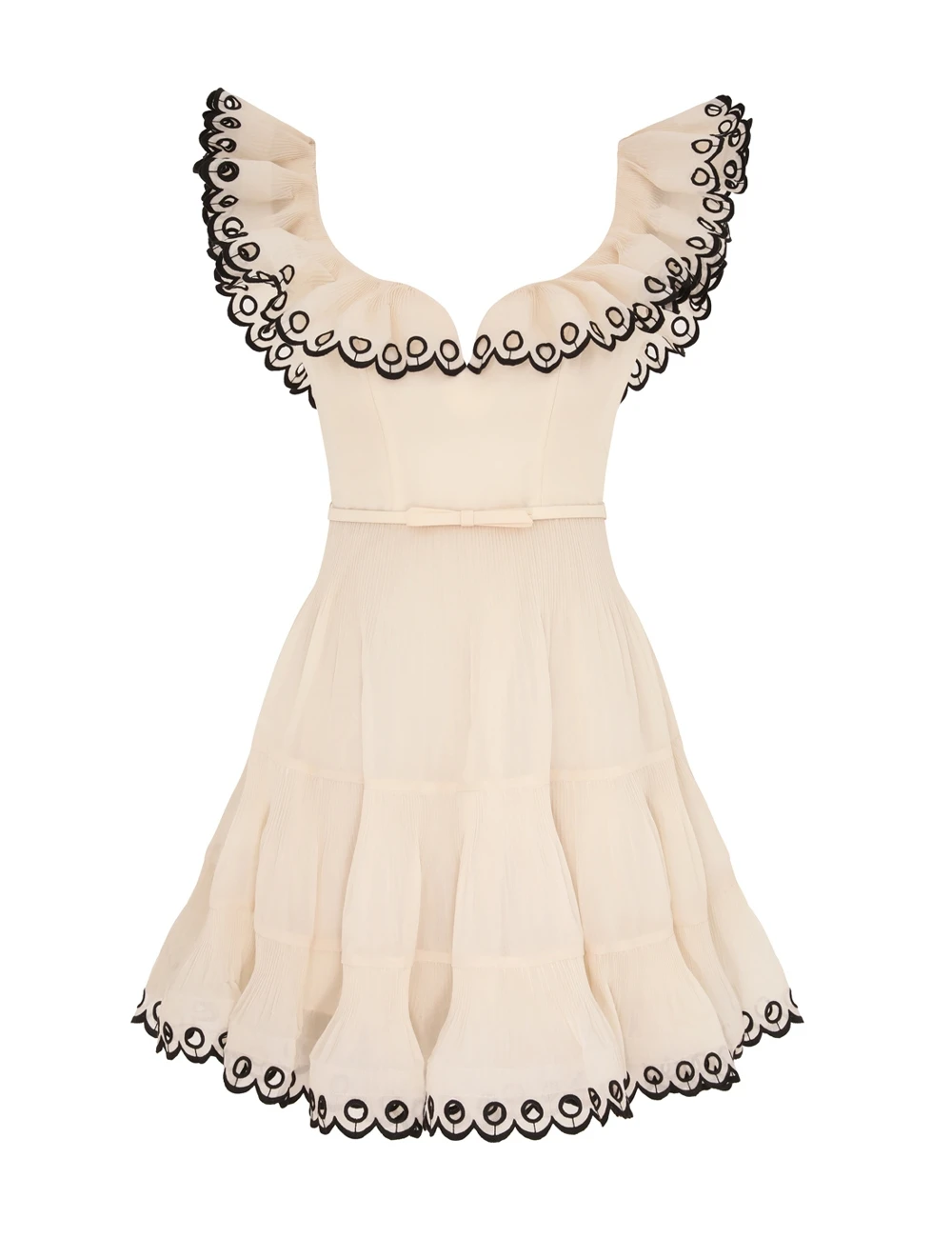 Zimmermann Embroidered Frilled Mini Dress | Ready to Wear Collection Luxury Shoes Elevate your elegance in this Zimmermann Dresses available now at Luxury Shoes