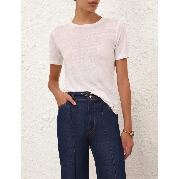 Elevate your elegance in this Zimmermann Tops available now at Luxury Shoes 