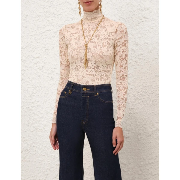 Elevate your elegance in this Zimmermann Tops available now at Luxury Shoes 