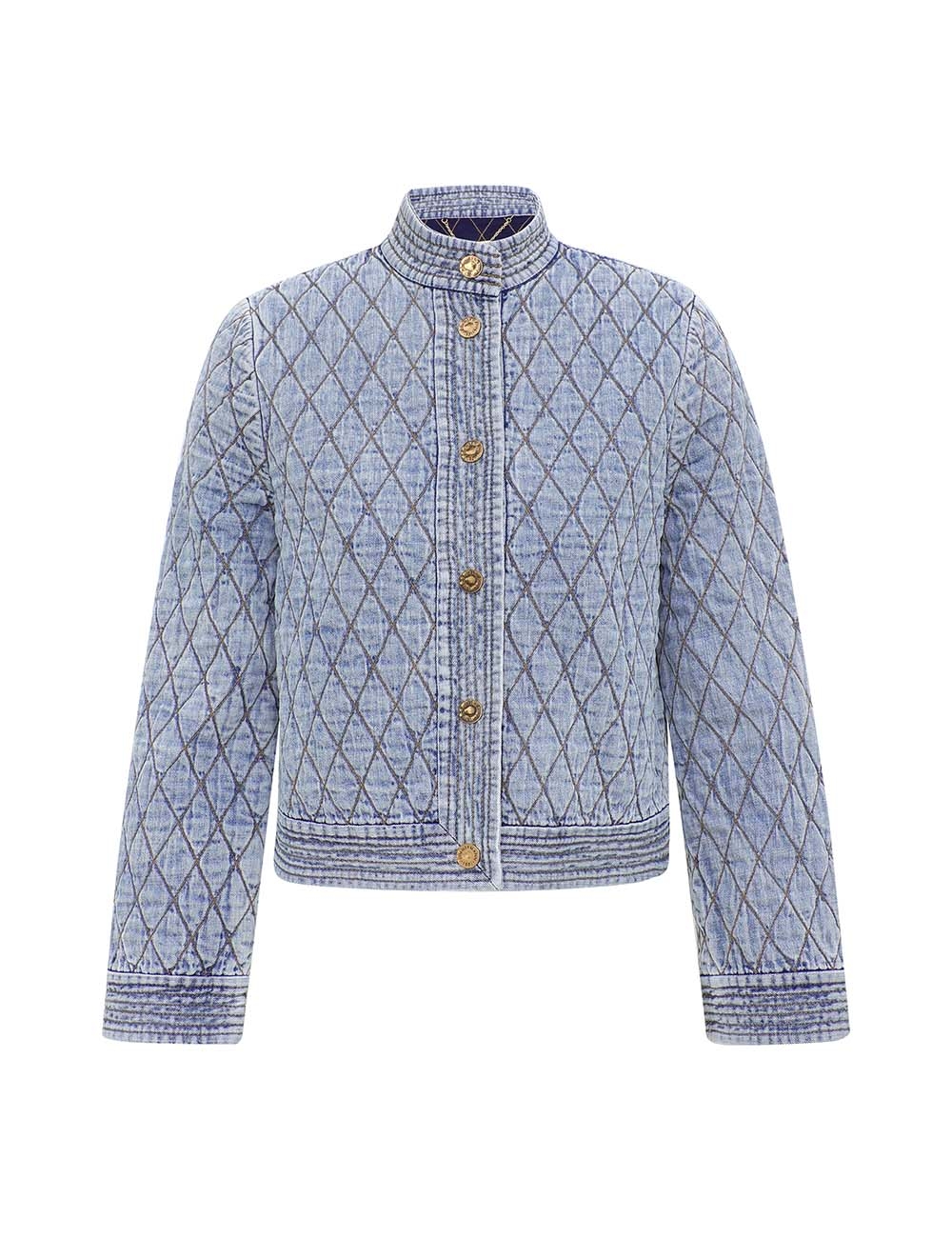 Zimmermann Indra Denim Quilted Jacket