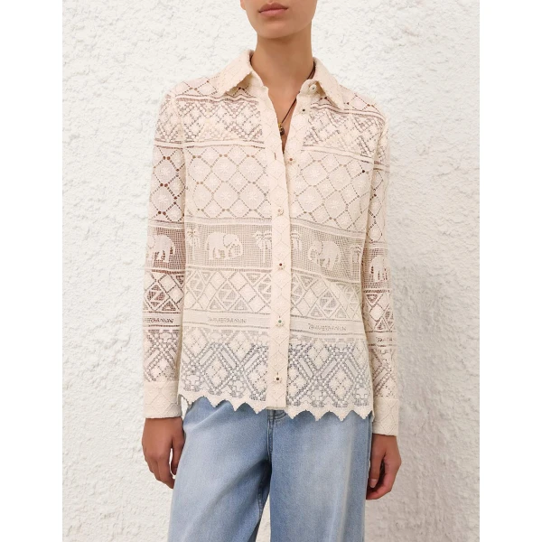 Elevate your elegance in this Zimmermann Tops available now at Luxury Shoes 