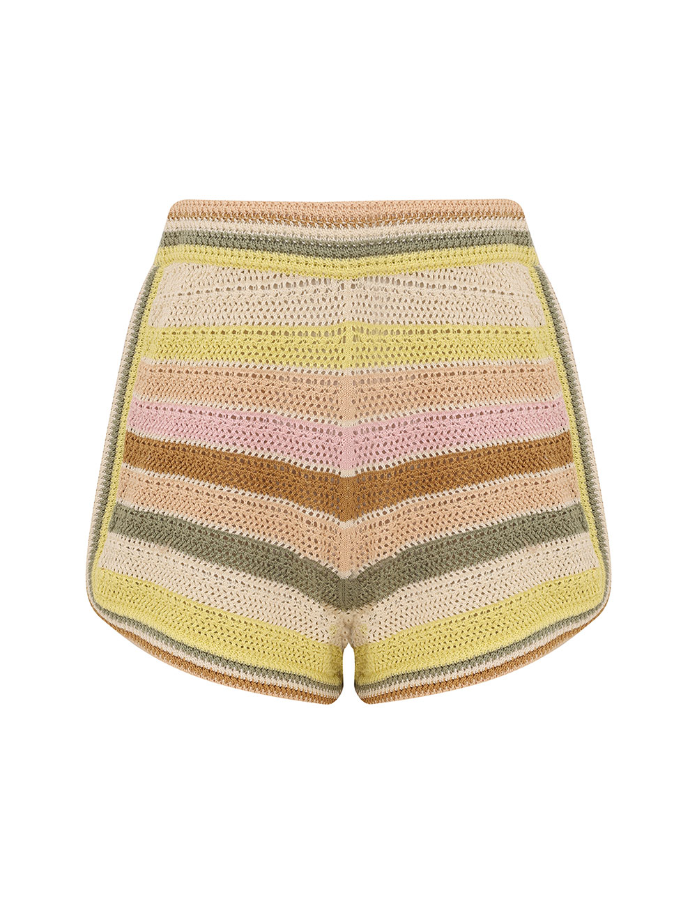 Zimmermann Indra Stripe Crochet Short